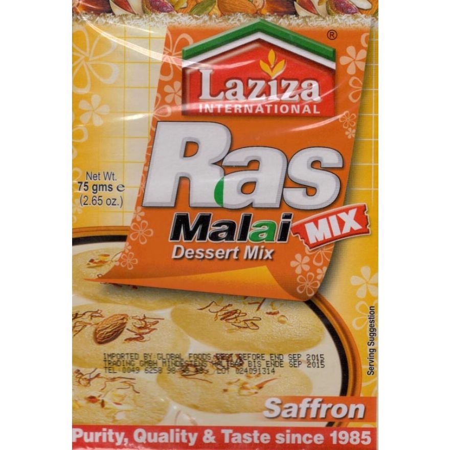 Laziza Rasmalai Saffron