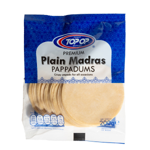 Topop Madras Papad 6" 200g