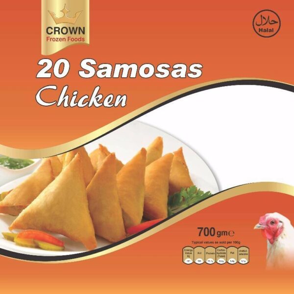 Crown Chicken Samosa 20 Pcs