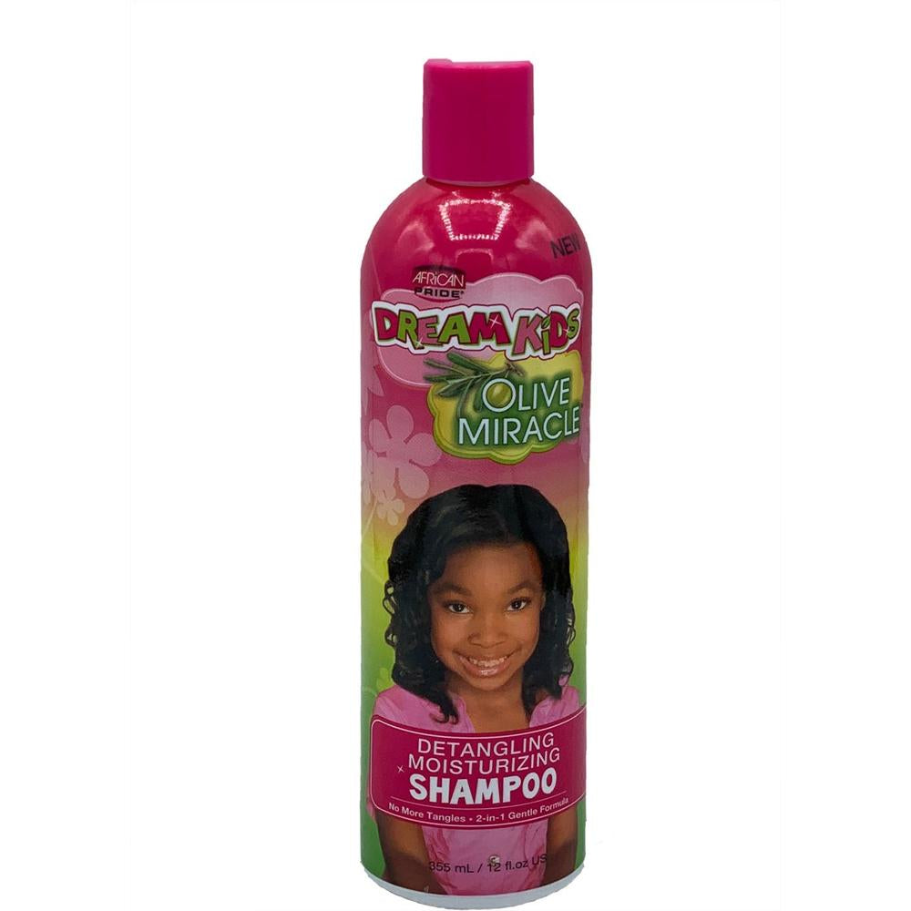 African Pride Dream Kids Olive Miracle Detangling Moisturizing Shampoo - 355ml