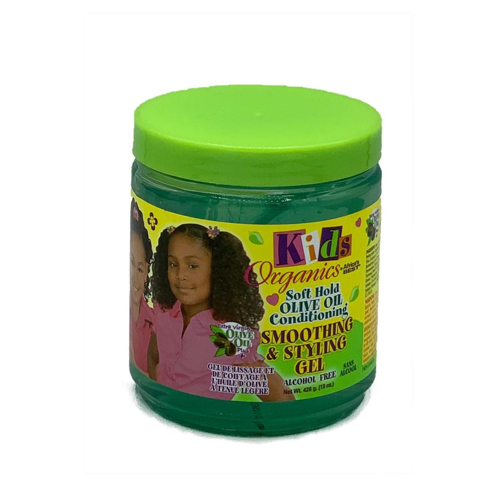 Africas Best Kids Organics Soft Hold Olive Oil Smoothing & Styling Gel - 426Gr