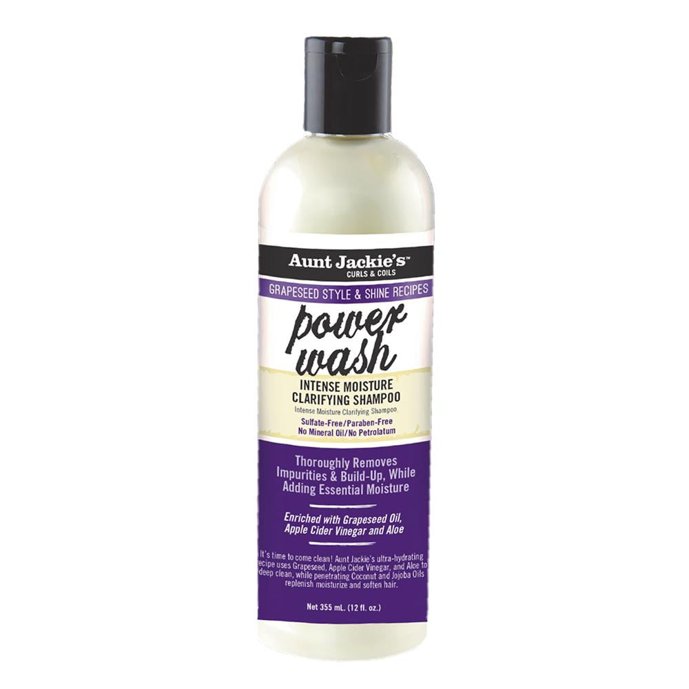 Aunt Jackie's Grapeseed Power Wash Intense Moisture Clarifying Shampoo 355ml / 12oz