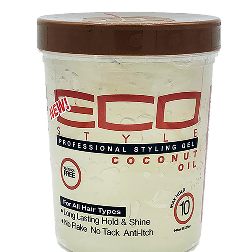 Eco Style Styling Gel Coconut Oil - 946ml | CG Friendly | BeCurly.nl