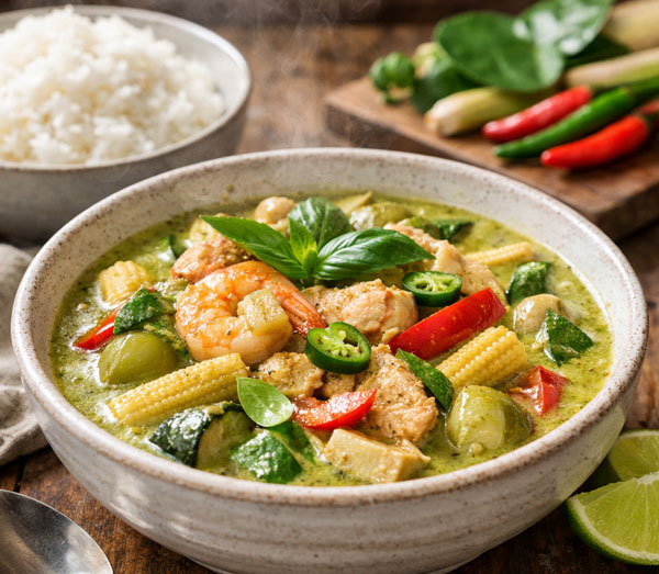 De Weelderige Geur Van Verse Currypasta