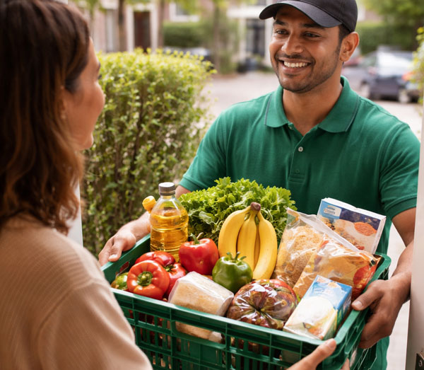 Thuis Gemakkelijk Boodschappen Doen