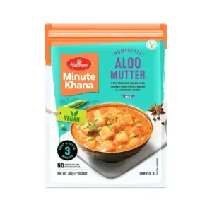 HALDIRAMS Aloo Mutter 300GR (RTE) – Kant-en-Klare Indiase Aardappel & Erwten Curry