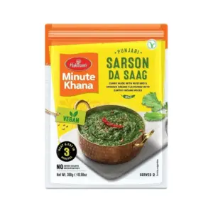 Haldiram's Ready to Eat Sarson da Saag 300g – Kant-en-Klare Punjabi Mosterdblad Curry