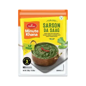 Haldiram's Ready to Eat Sarson da Saag 300g – Kant-en-Klare Punjabi Mosterdblad Curry