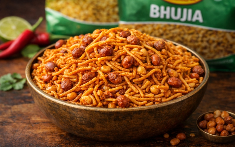Kom Haldirams Bhujia Namkeen Indiaase Snack