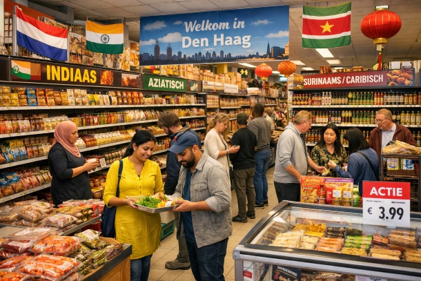 multicultural supermarket in den haag