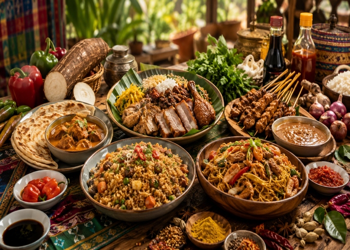 Surinaams Aziatische Smaken Samensmelting