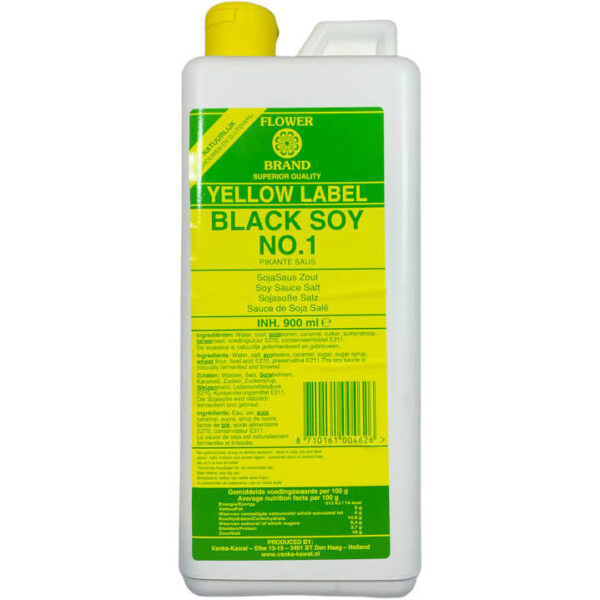 YELLOW LABEL SOJA SAUS ZOUT 900ML