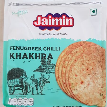 Jaimin Fenugreek chilli Khakhra 180 Gr.