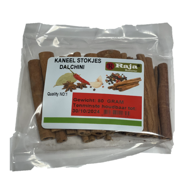 RAJA HINDUSTANI KANEEL STOKJES 80GM