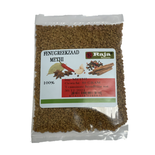 RAJA HINDUSTANI FENUGRIEK ZAADJES 80GM