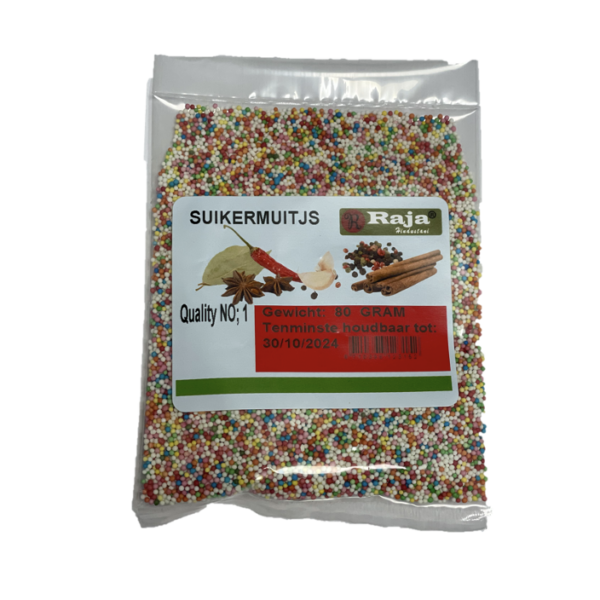 RAJA HINDUSTANI SUIKERMUISJES 80GM