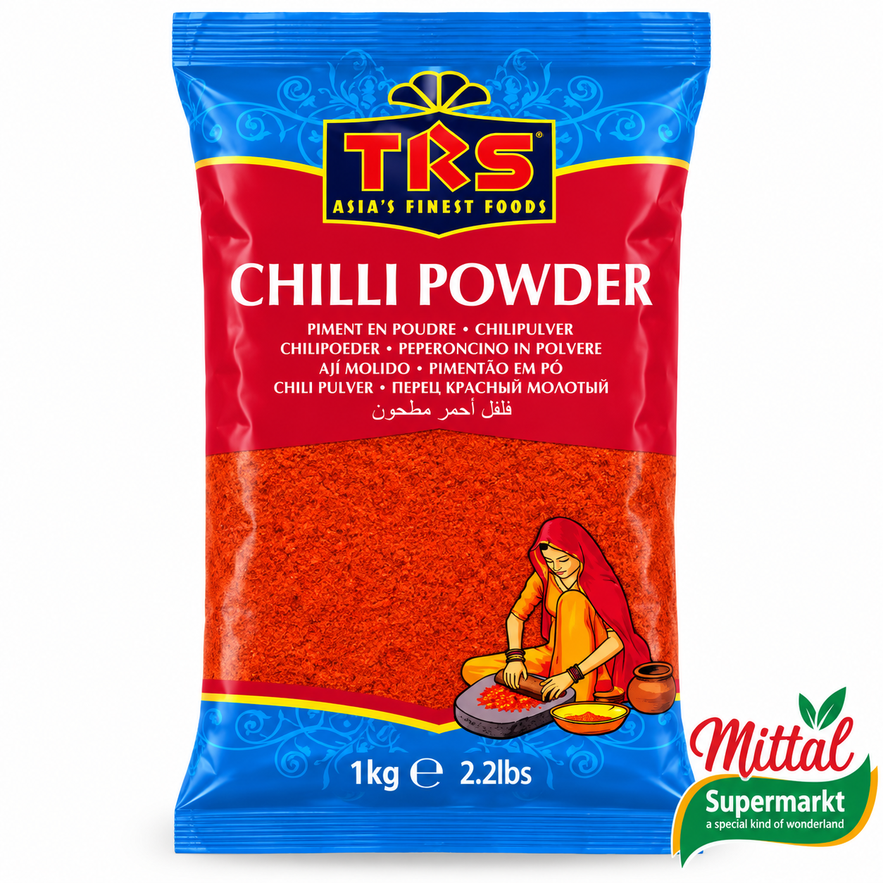 TRS Chilli Powder Hot 1kg, Heet Chilipoeder (Lal Mirch)