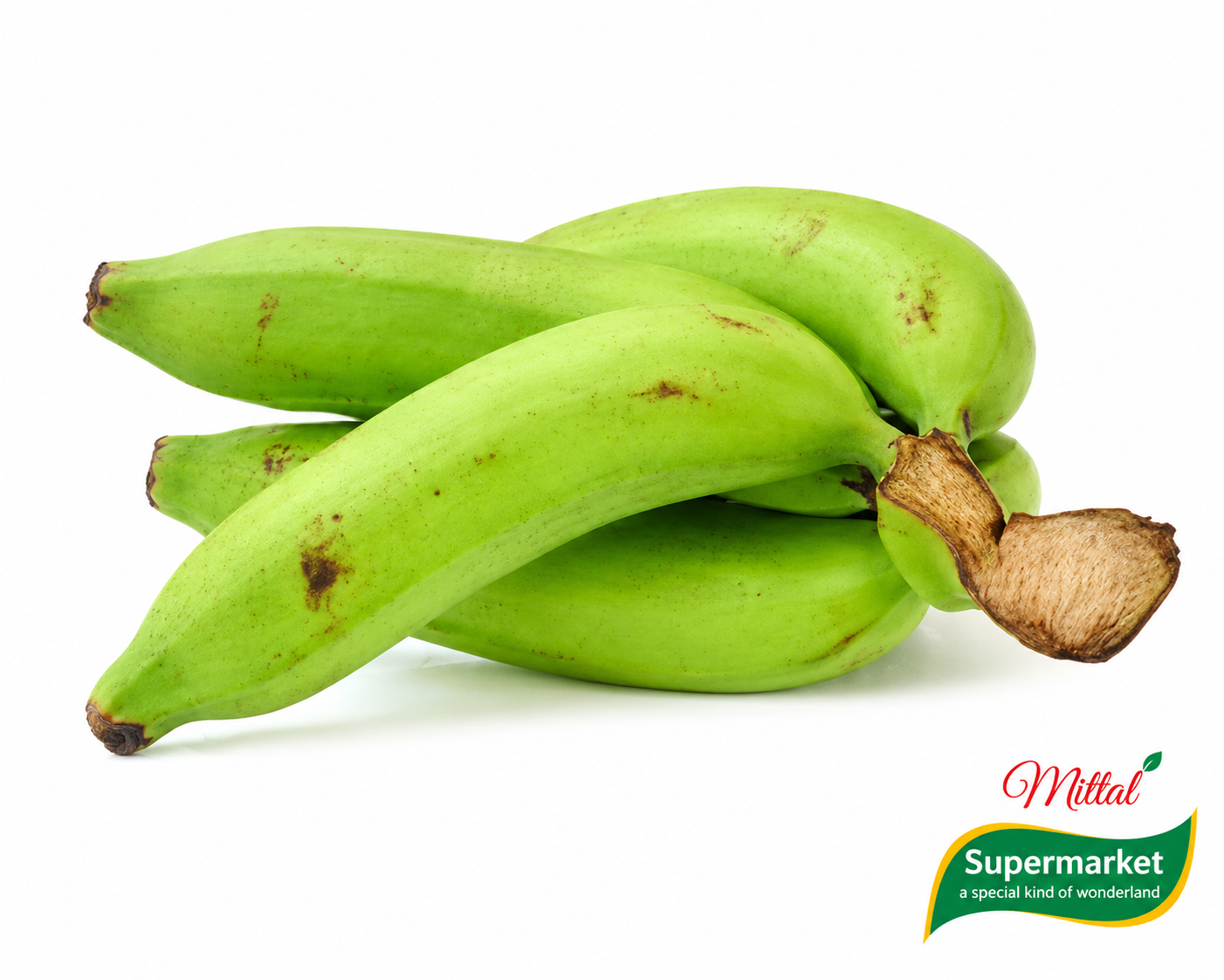 Verse Groene Bakbanaan (Green Plantain) per Kilo, Hartig