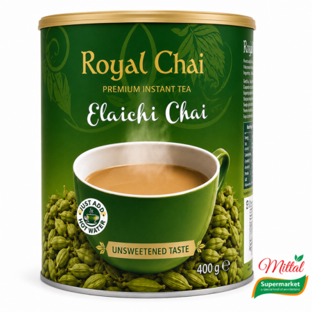 Royal Chai Karak Unsweetened Tub 400g, Karak Chai Voorraadpot