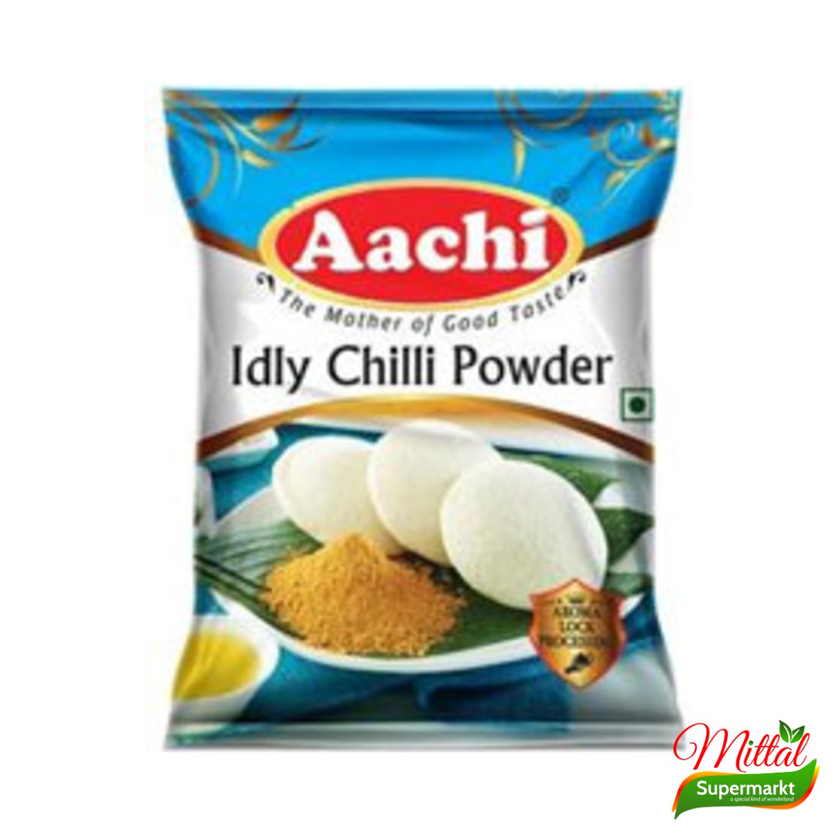 Aachi Idli Chilli Powder 50g, Pittig Kruidenpoeder voor Idli (Idli Podi)