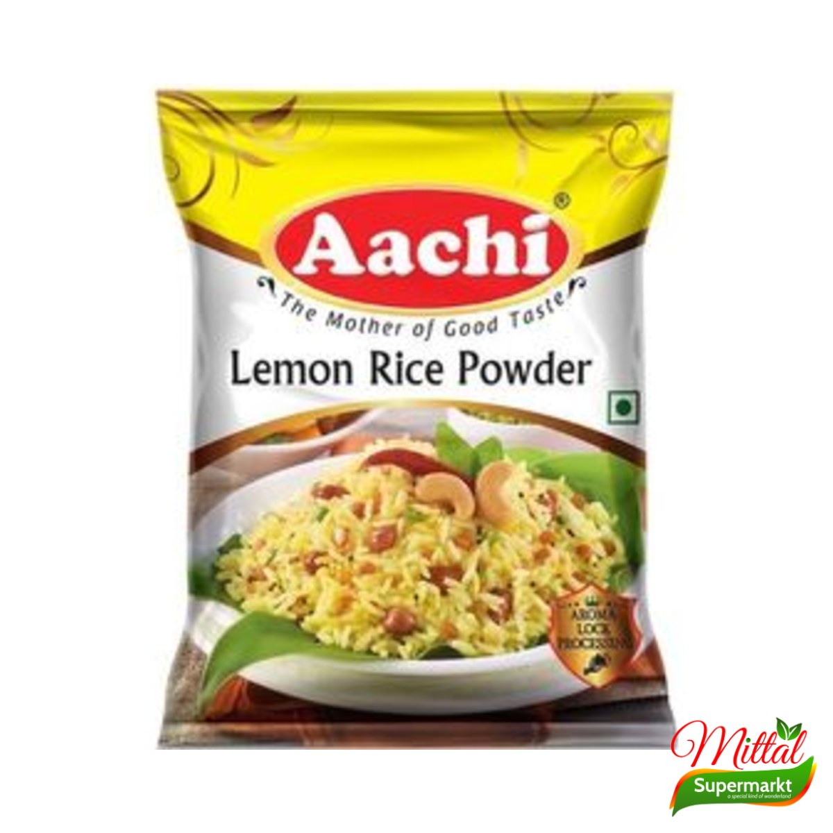 Aachi Lemon Rice Powder 200g, Kruidenmix voor Citroenrijst (Lemon Rice Masala)