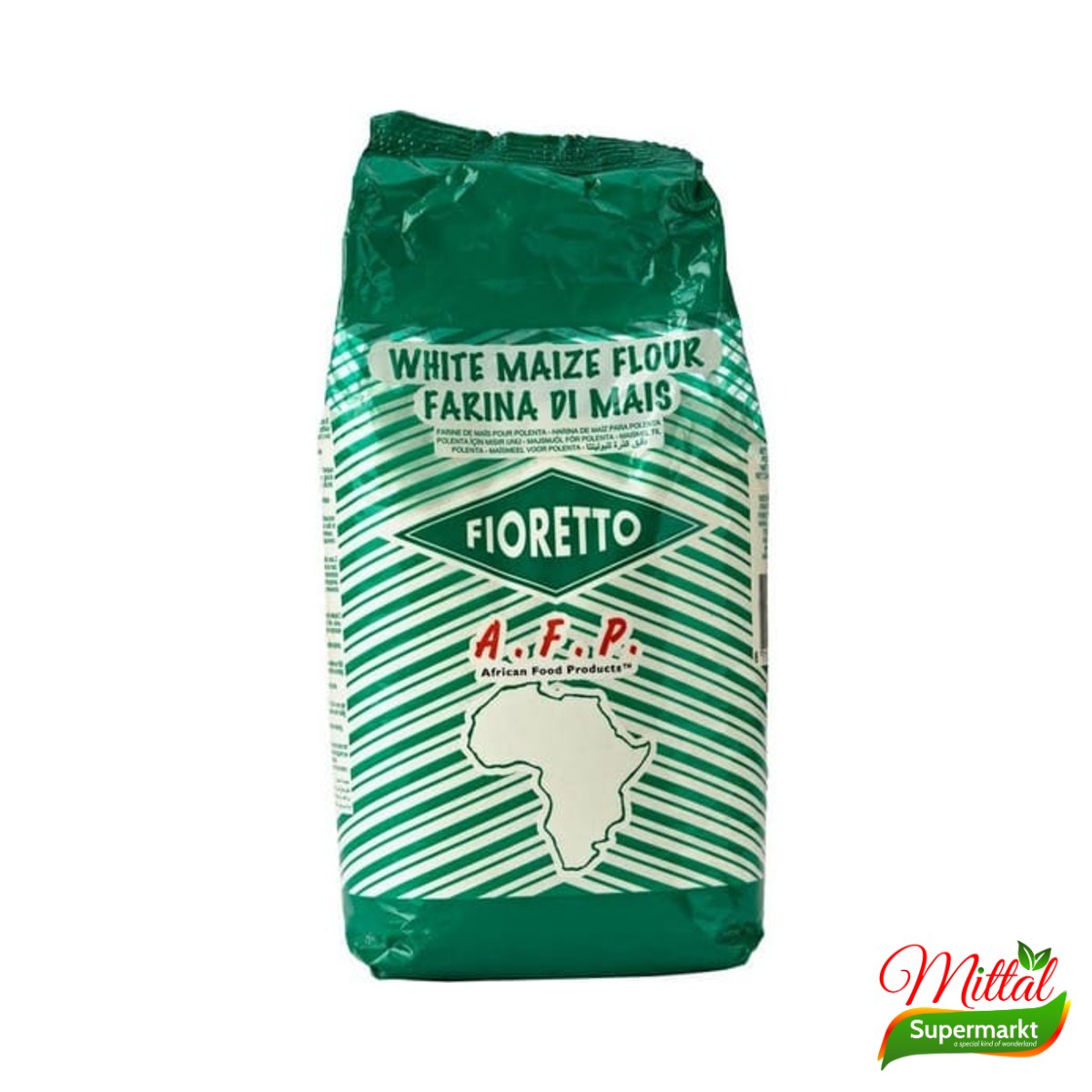 AFP Fioretto Groen 1kg, Fijn Maïsmeel voor Pap (Cornmeal)