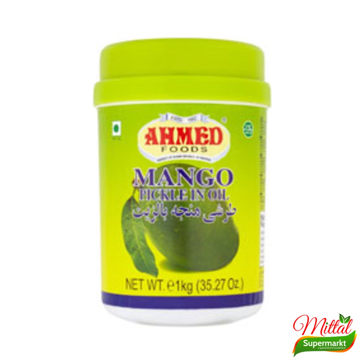 Ahmed Mango Pickle 1kg, Pittige Ingelegde Mango (Aam Ka Achar)