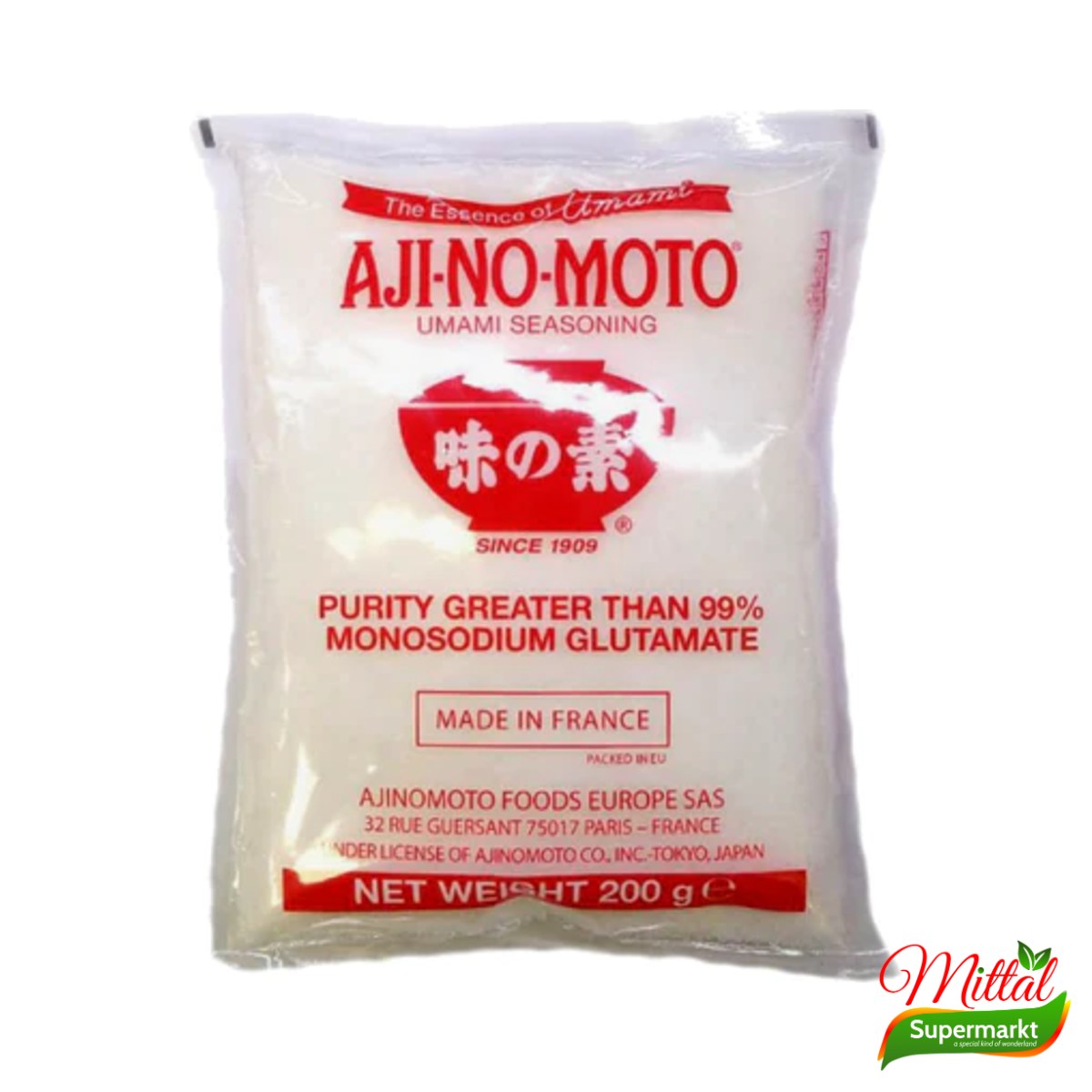 Aji-No-Moto 200g, Smaakversterker Mononatriumglutamaat (MSG)