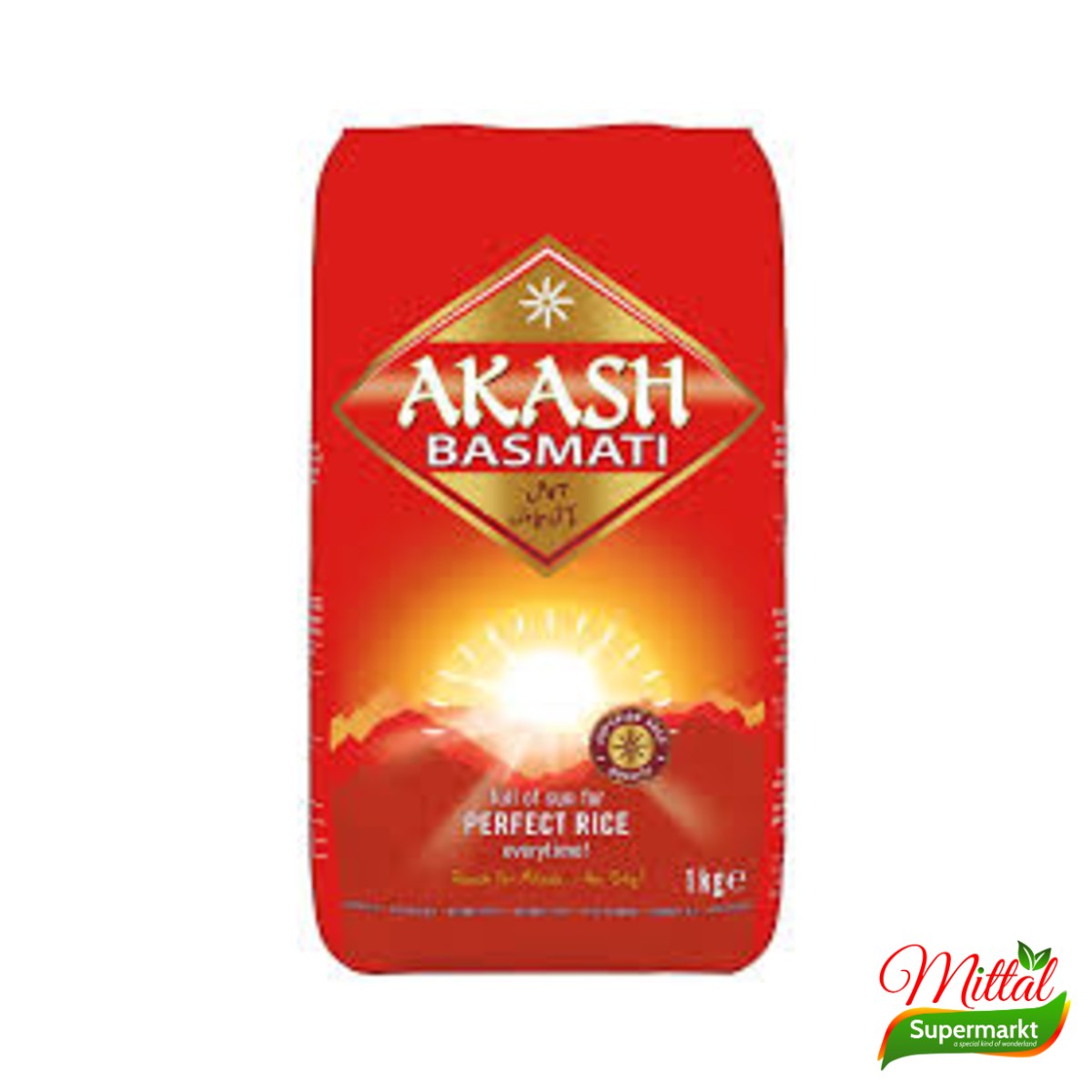 Akash Basmati Rijst 1kg, Langkorrelige Geurige Rijst (Basmati Rice)