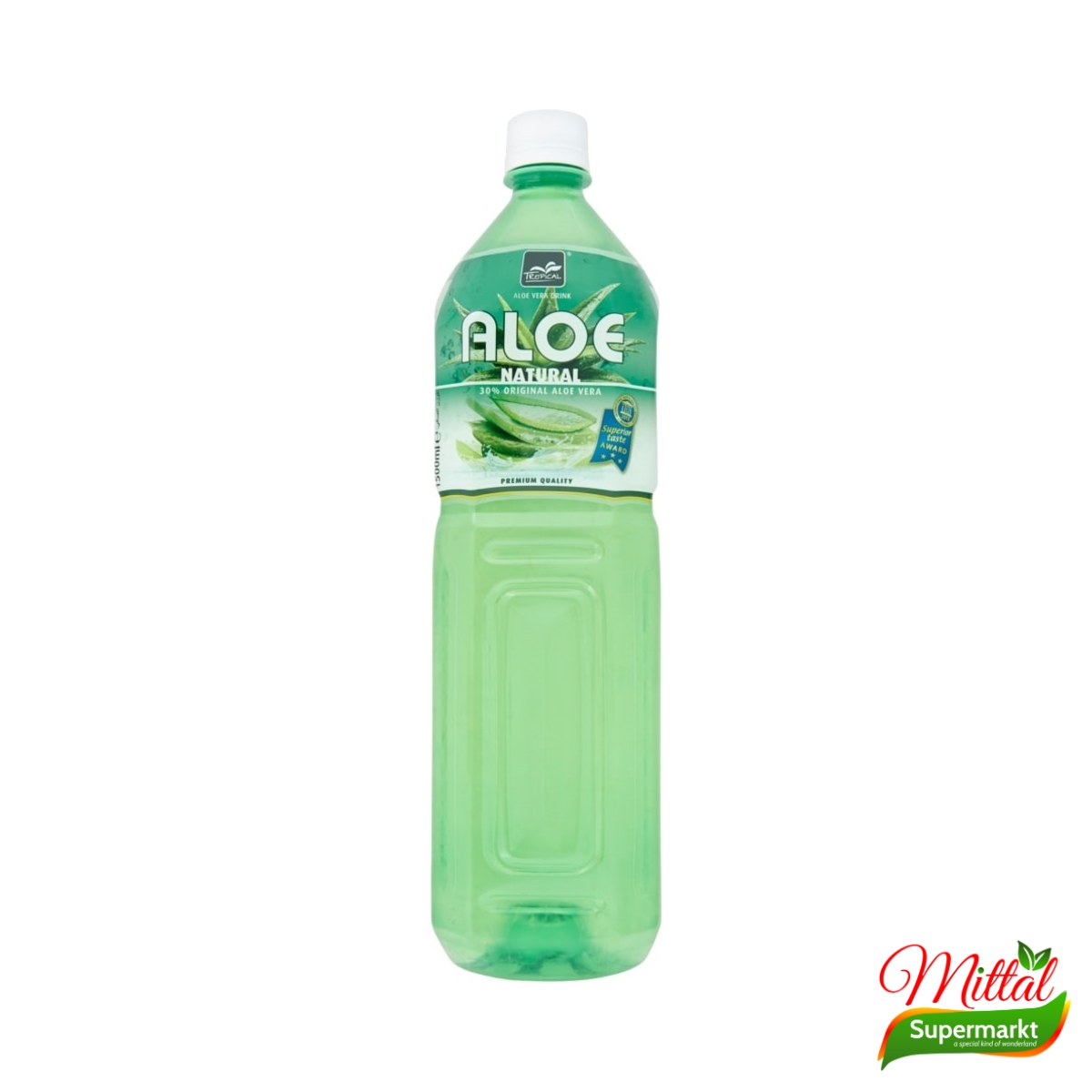 Aloë Vera Drink Naturel 1,5L, Drank met Aloëstukjes (Aloe Vera Drink)