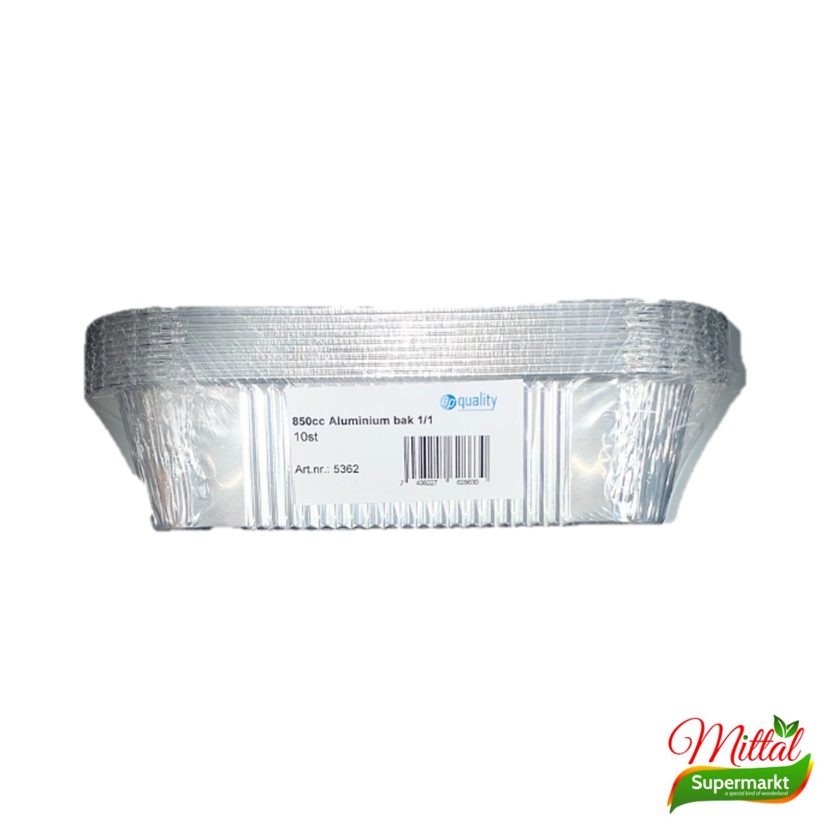 Aluminium Bakjes 850cc 10 Stuks, Ovenbestendige Bakjes (Aluminium Trays)