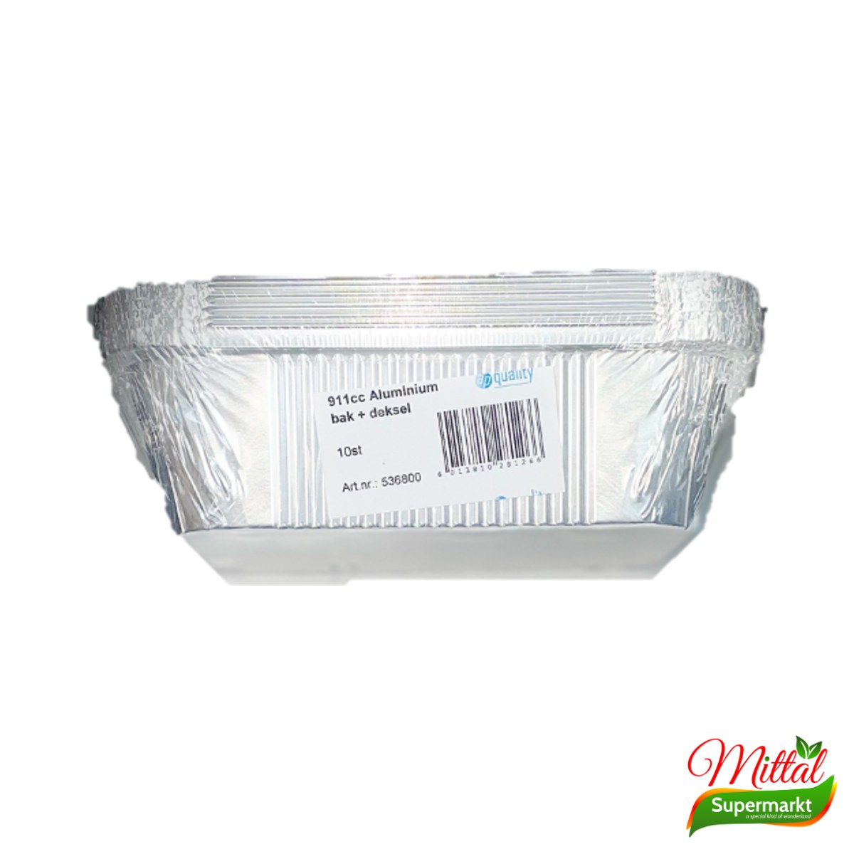 Aluminium Bakjes 911cc 10 Stuks, Wegwerpbakjes met Deksel (Aluminium Containers)