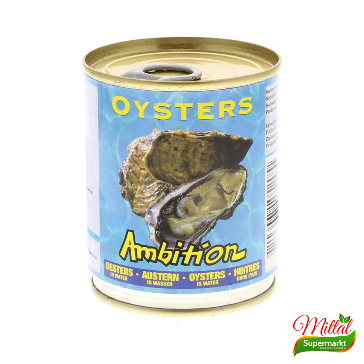 Ambition Oesters 225g, Oesters uit Blik (Canned Oysters)