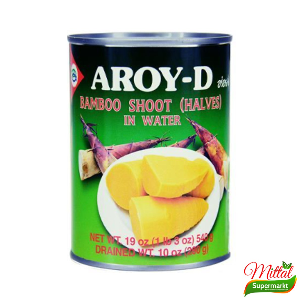 Aroy-D Bamboescheuten Halve 540g, Bamboe in Pekel (Bamboo Shoot Halves) 2 aroy-d bamboescheuten halve 540g – Aroy-D Bamboescheuten Halve 540g