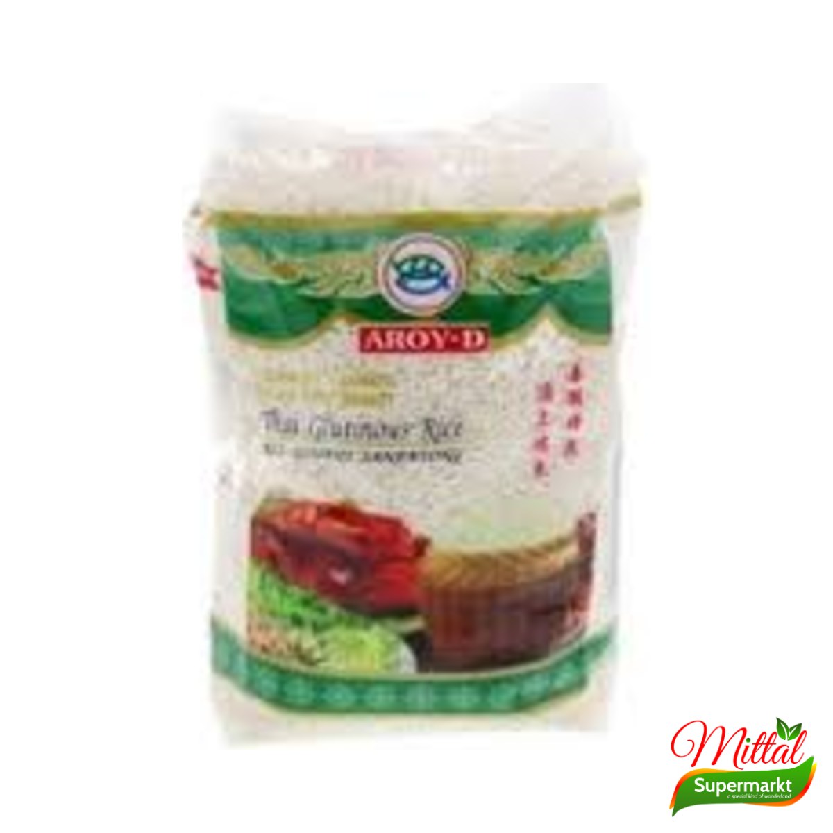 Aroy-D Kleefrijst 1kg, Thaise Kleefrijst (Sticky Rice)