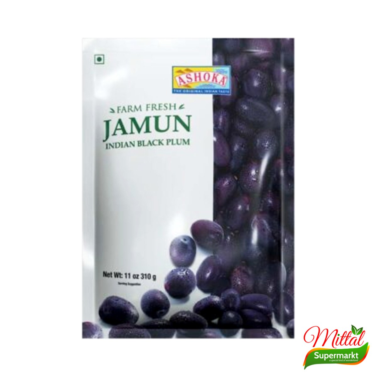 Ashoka Frozen Jamun 310g, Diepvries Jamboelvruchten (Java Plum)