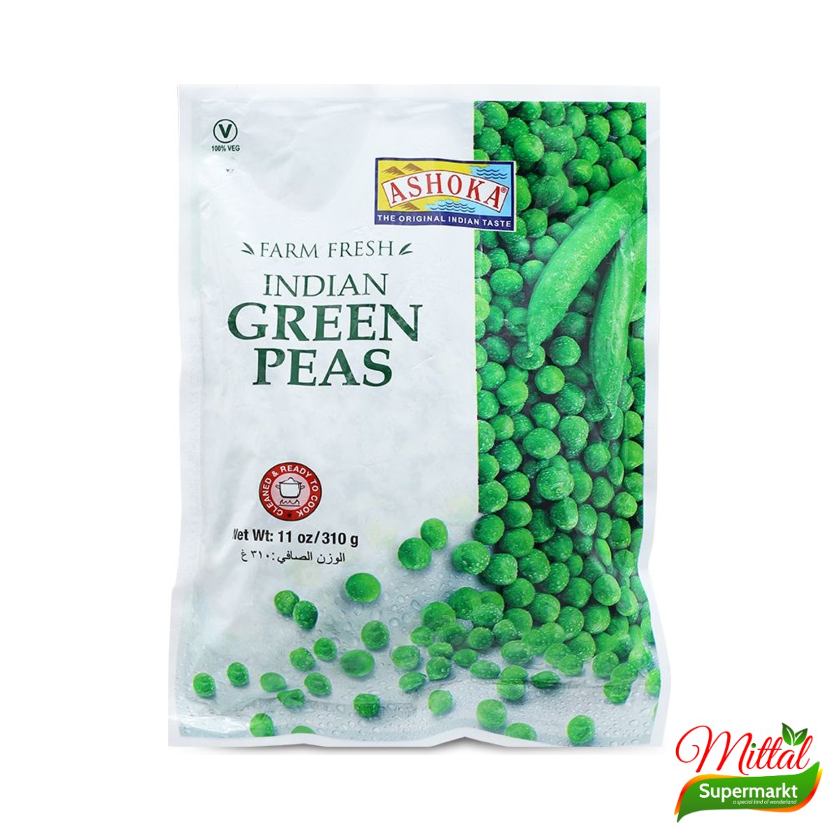 Ashoka Indian Green Peas, Diepvries Indiase Doperwten (Green Peas)