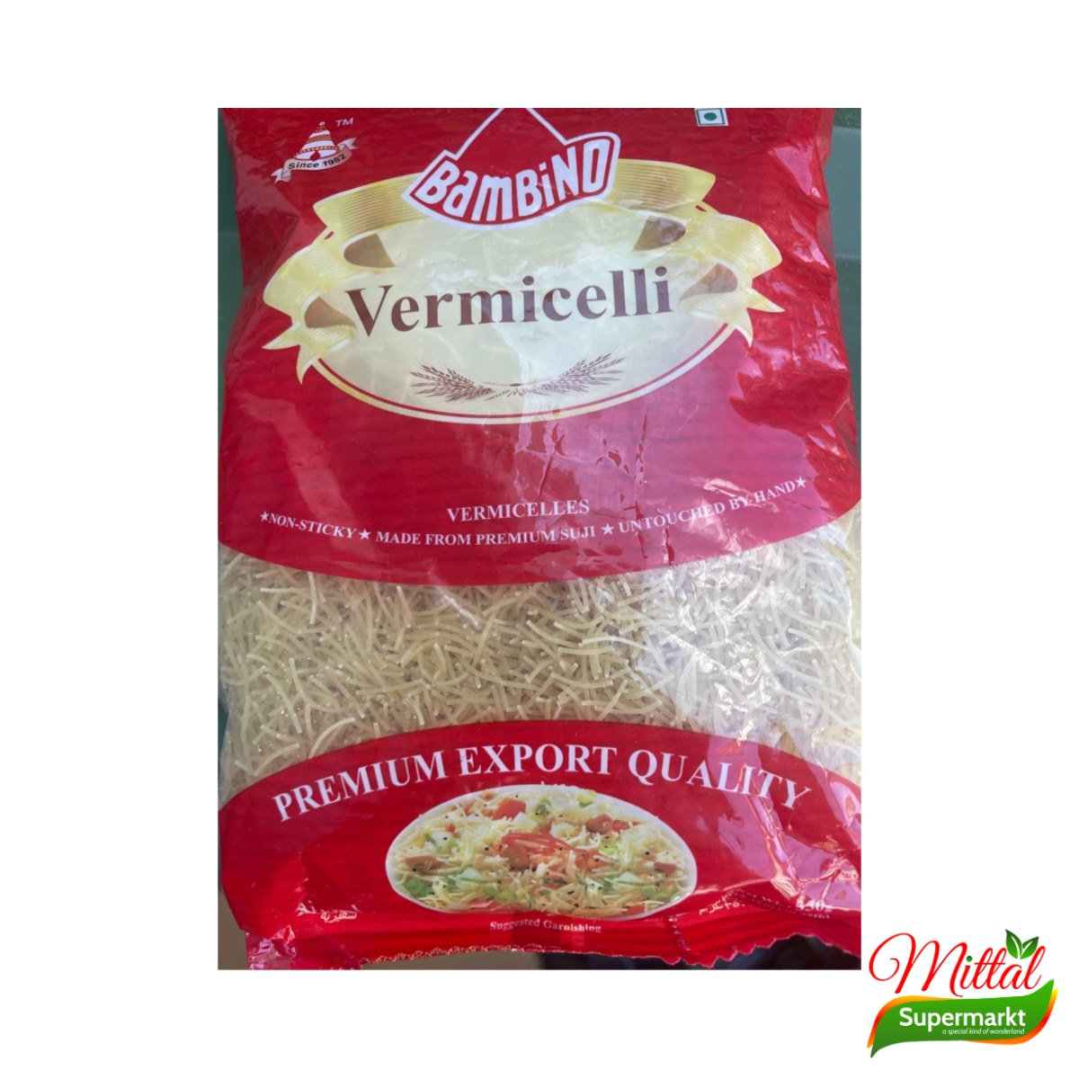 Bambino Roasted Vermicelli 350g, Geroosterde Vermicelli (Seviyan)