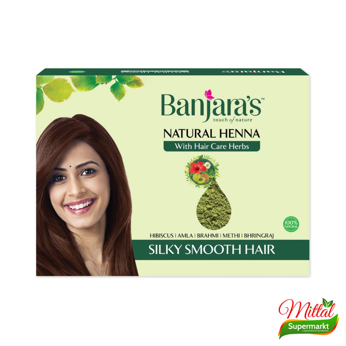 Banjara Natural Henna 200g, Natuurlijke Henna Haarkleuring (Mehndi)