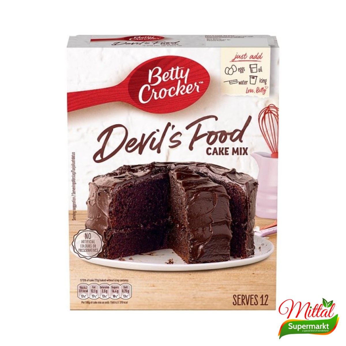 Betty Crocker Devil's Food Cake Mix, Bakmix voor Chocoladecake (Cake Mix) 2 betty crocker devil's food cake mix – Betty Crocker Devil's Food Cake Mix