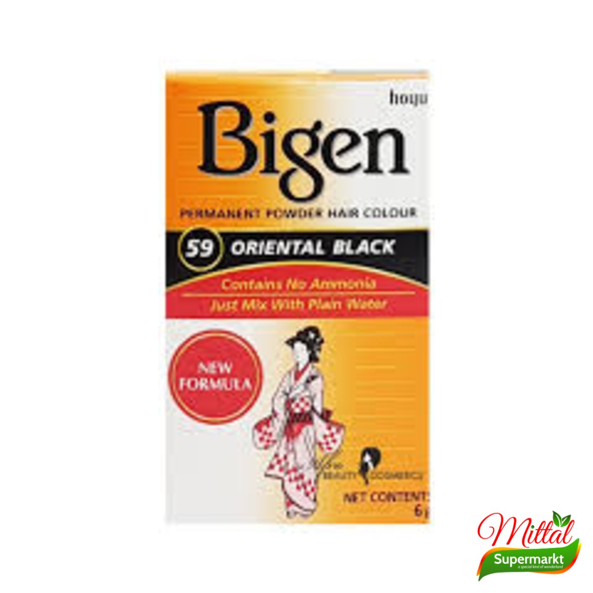 Bigen 59 Oriental Black, Poederhaarverf Zwart (Powder Hair Colour)