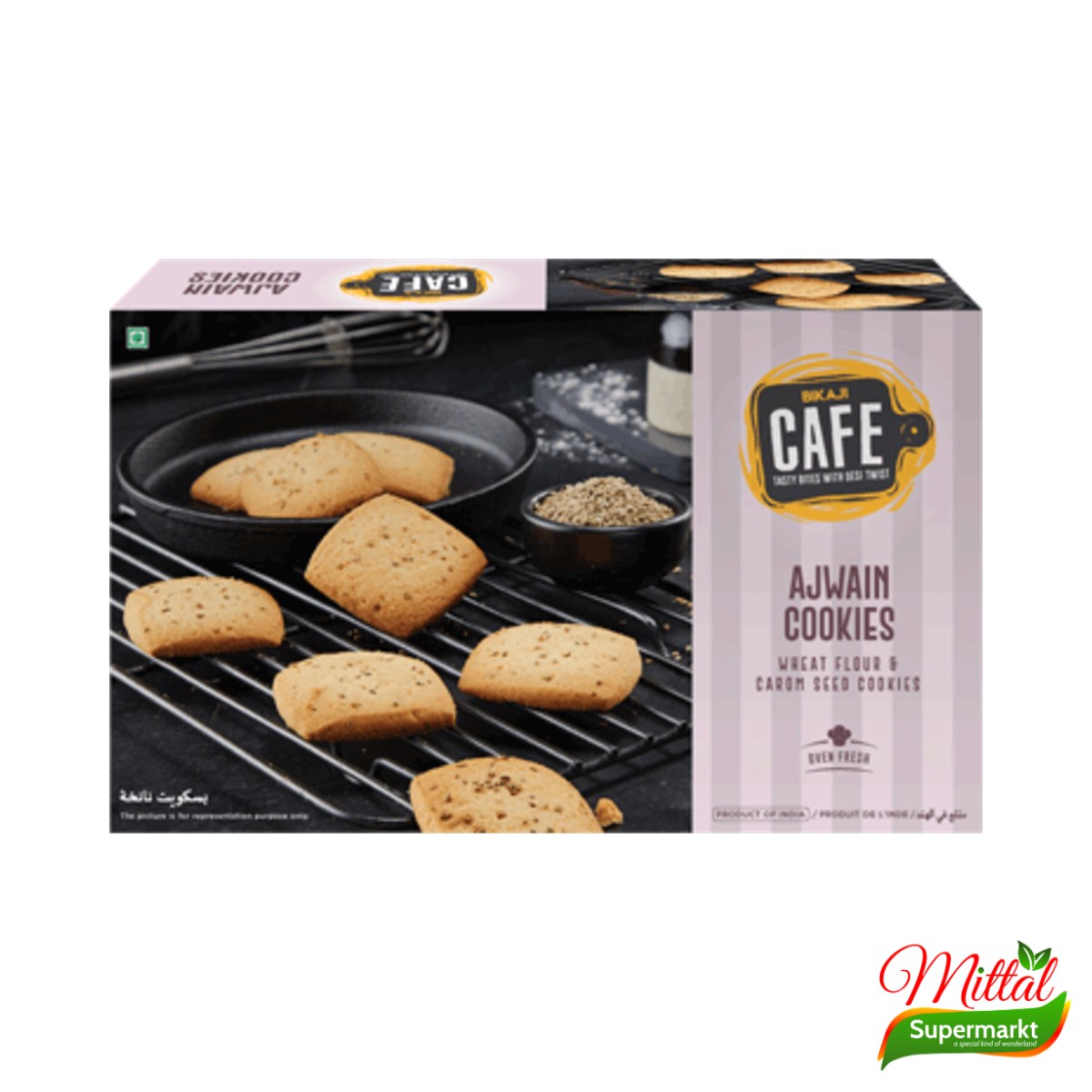 Bikaji Ajwain Cookies, Hartige Koekjes met Ajwain (Ajwain Biscuits)