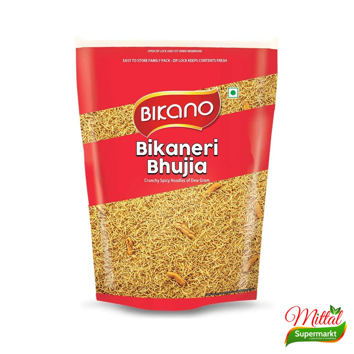 Bikano Kurkuri Bhujia, Pittige Krokante Bhujia Snack (Bhujia)