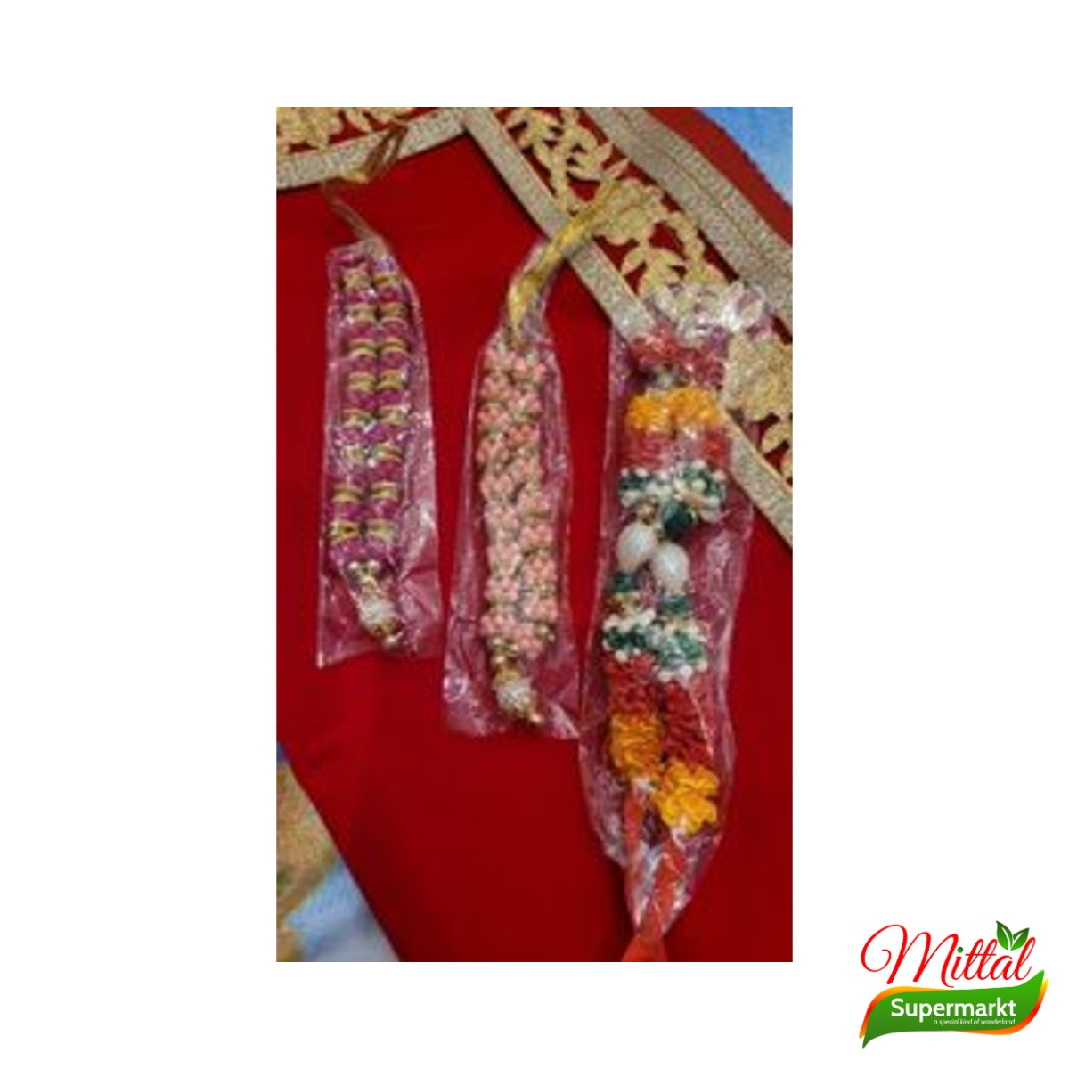 Bloemenkrans Mala 6 Inch, Decoratie voor Godenbeelden (Garland for Idols)