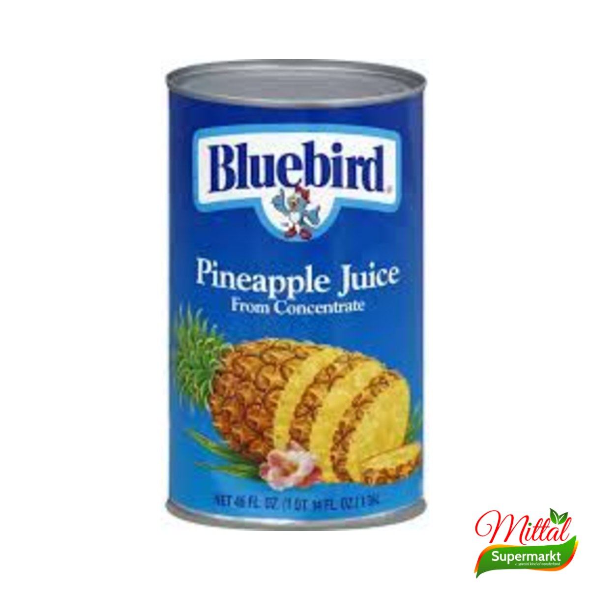 Bluebird Ananassap 1,36L, Ananassap met Vruchtvlees (Pineapple Juice)
