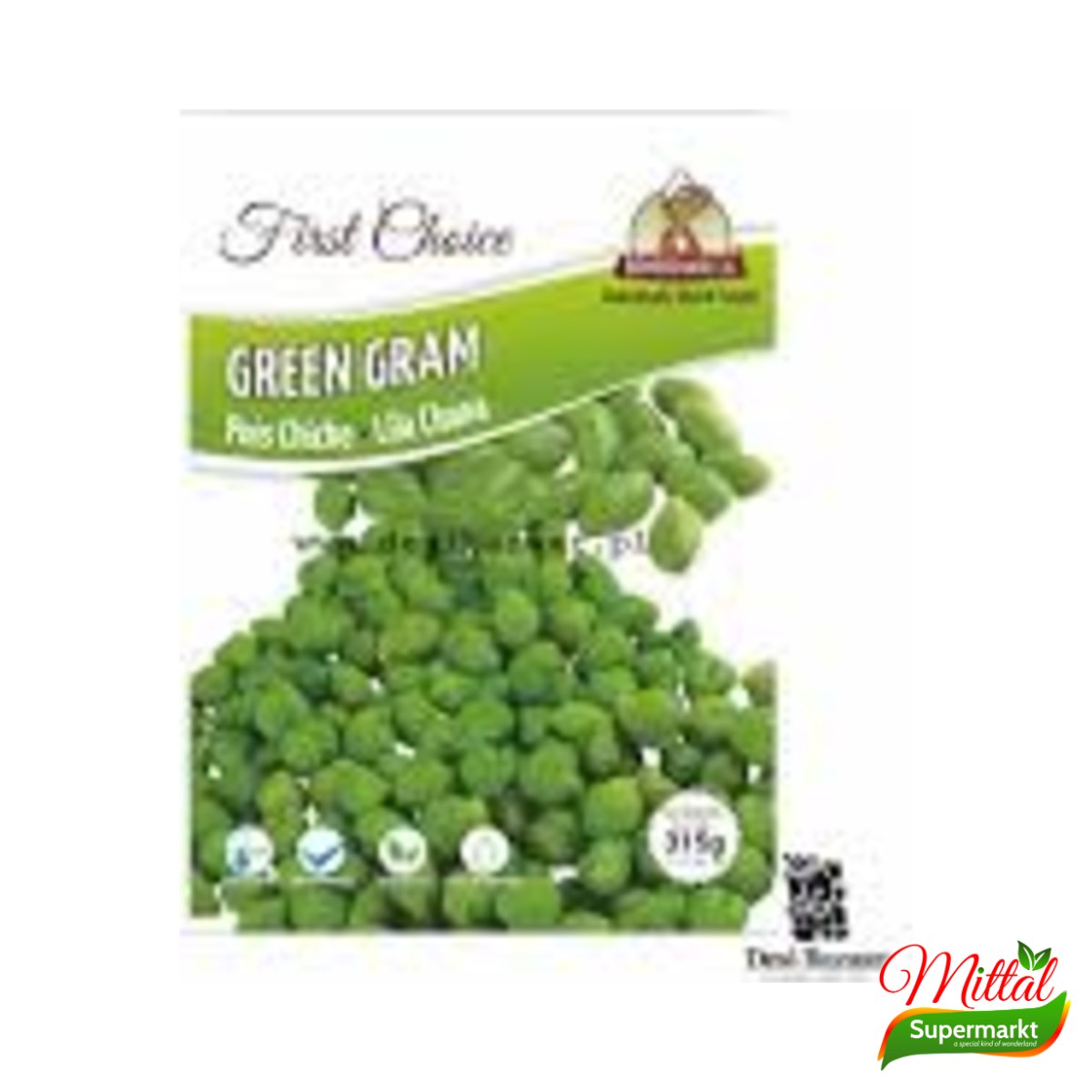 Bombaywala Green Gram 315g, Diepvries Gekookte Mungbonen (Moong)