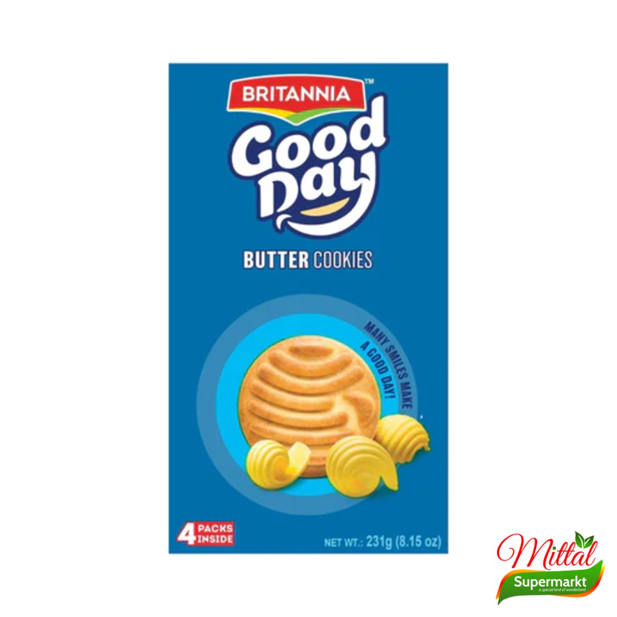 Britannia Good Day Butter Cookies 231g, Krokante Boterkoekjes (Butter Biscuits)