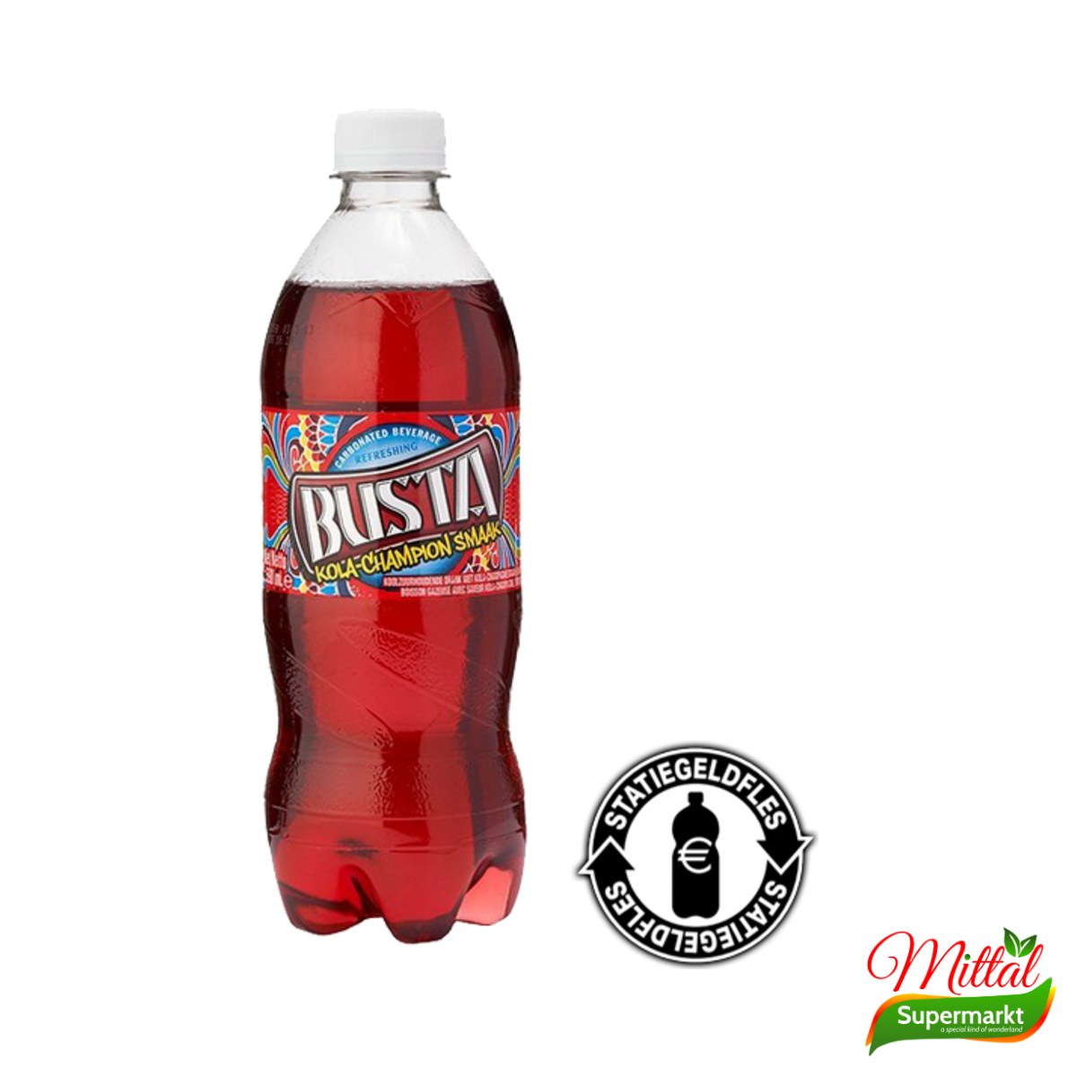Busta Kola Champagne 590ml, Caribische Frisdrank (Kola Champagne Soda)