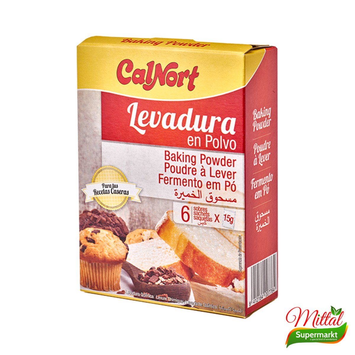 Calnort Bakpoeder 90g, Rijsmiddel voor Gebak (Baking Powder)