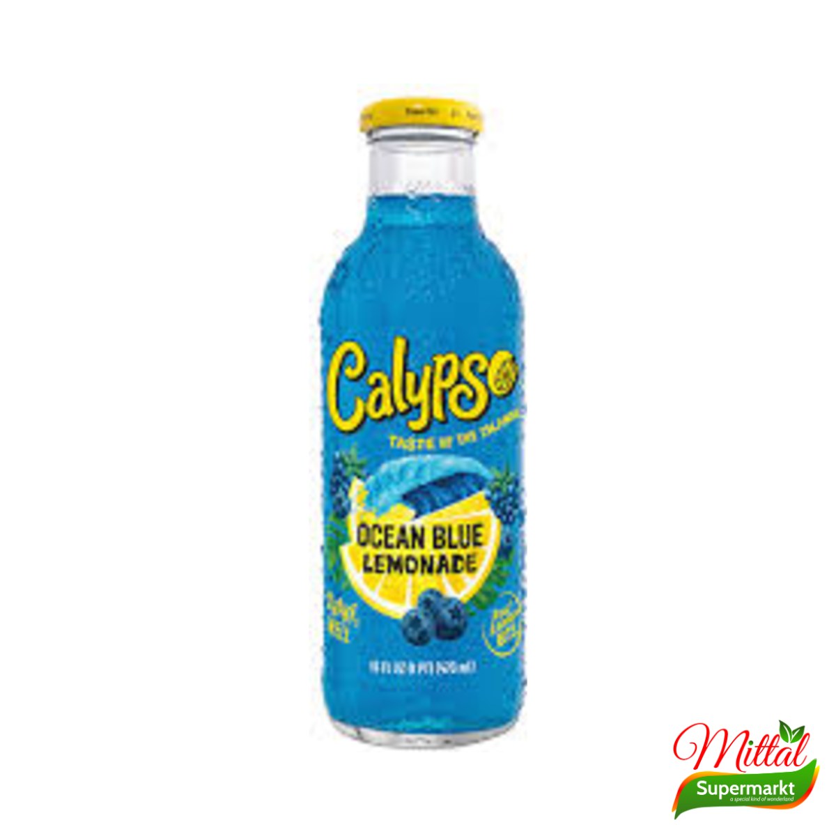 Calypso Ocean Blue 473ml, Blauwe Limonade met Fruitsmaak (Lemonade Drink)
